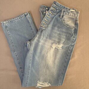 Women's Button Fly Jeans - Size 28